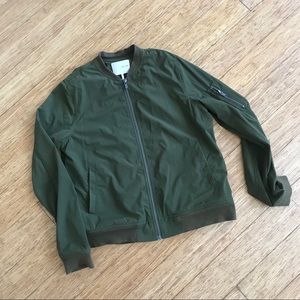 Oak + Fort moss green bomber jacket XS